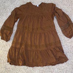 Old Navy long sleeve Dobby tiered dress